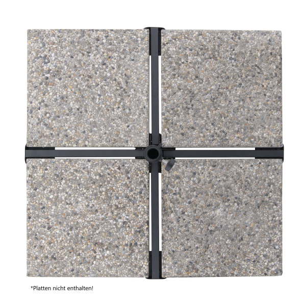 Doppler Klappständer für Platten 40x40cm, Mastdurchmesser 25-32 mm für Schirme bis Ø 300 cm