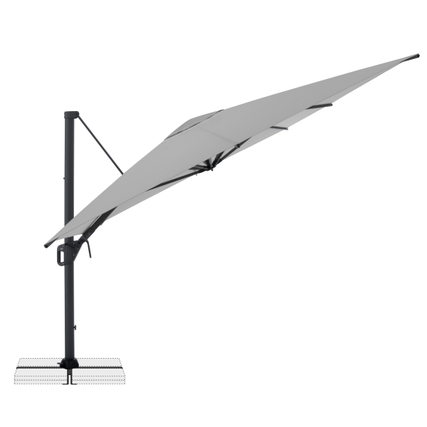 Doppler Multifunktionaler Pendelschirm LIFE 300x400 Side Grau inkl.Ständer