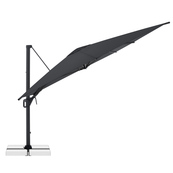 Doppler Multifunktionaler Pendelschirm LIFE 300x400 Side Anthrazit inkl.Ständer