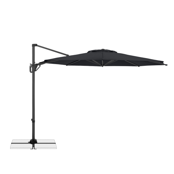 Doppler Multifunktionaler Pendelschirm LIFE 310cm Side Anthrazit inkl.Ständer