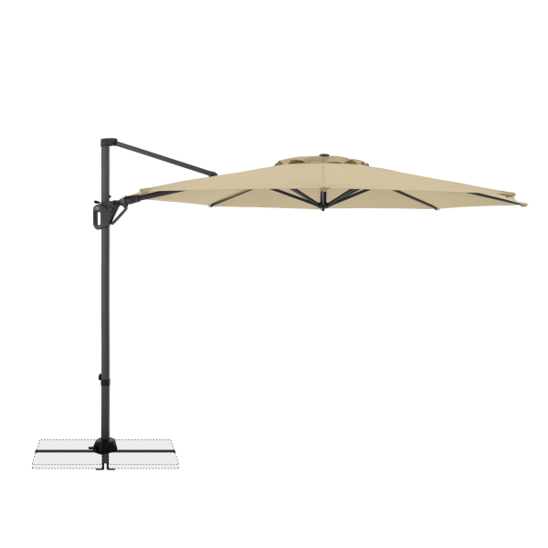 Doppler Multifunktionaler Pendelschirm LIFE 310cm Side Sand inkl.Ständer