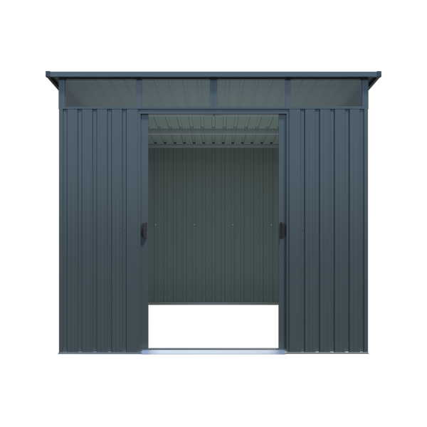 Pergart Pultdach Gerätehaus Lübeck 88 BxTxH 239x236x202cm 5m² Anthrazit