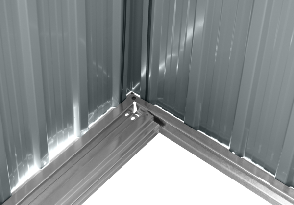 Pergart Pultdach Gerätehaus Lübeck 86 BxTxH 239x194x202cm 4m² Tanne