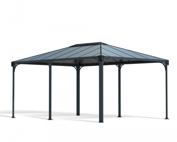 Palram-Canopia Alu Pavillon Martinique 5000 493x359cm 6mm Polycarbonat grau