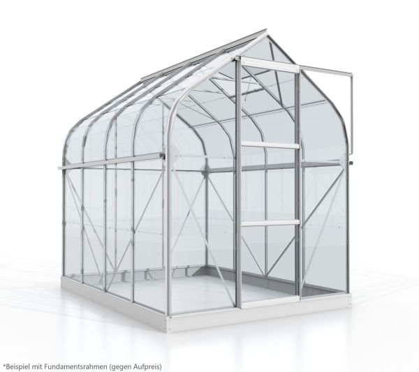 Vitavia Gewächshaus Orion 5000 ESG Glas BxTxH 202x257x231cm 5m² Alu eloxiert