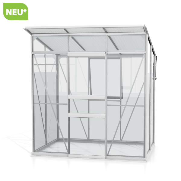 Vitavia Gewächshaus Palma 3250 ESG/HKP BxT 196x167 Alu eloxiert + Fundamentsrahmen