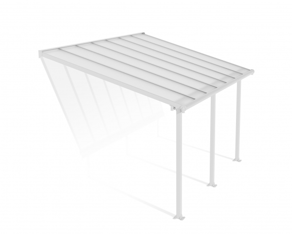 Palram-Canopia Terrassenüberdachung Olympia 3x4 weiß 295x425cm 16mm HKP