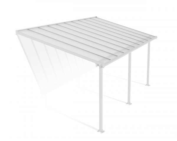 Palram-Canopia Terrassenüberdachung Olympia 3x6 weiß 295x619cm 16mm HKP