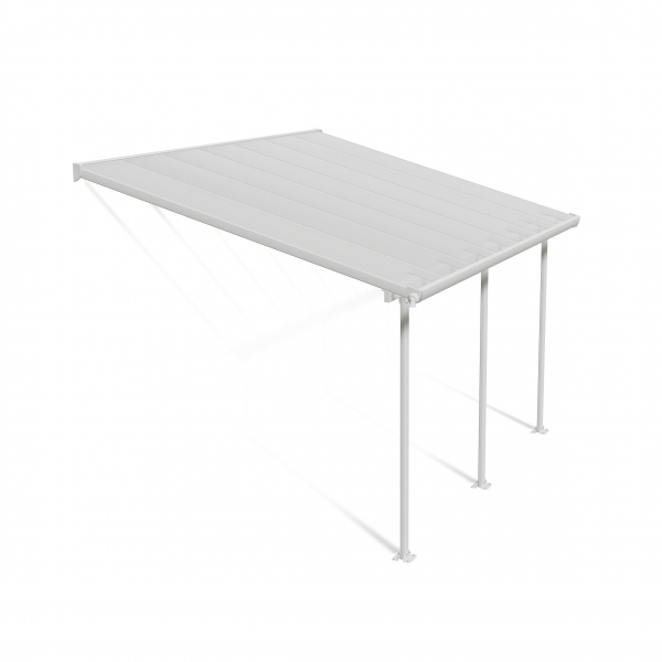 Palram-Canopia Terrassenüberdachung Feria 3x4 weiß TxB 295x425cm 8mm HKP
