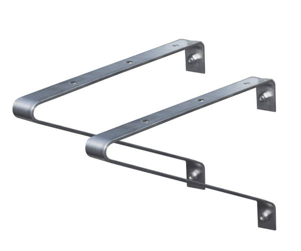 Vitavia Regalträger = 2 Stück, Tiefe 25cm, Aluminium eloxiert