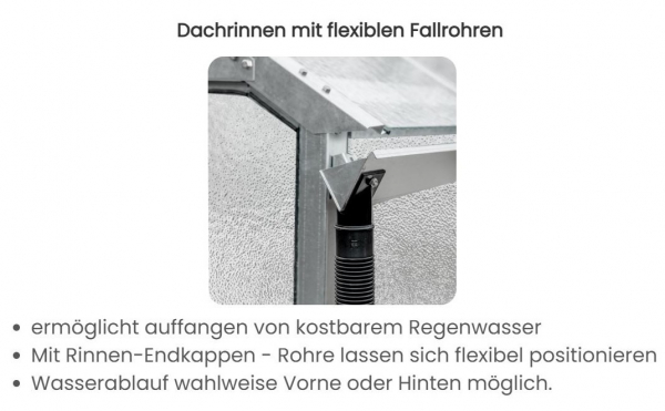Vario Stahl Gewächshaus Landhaus 3 Nörpelglas 4mm BxL:303x303cm 9m² Anthrazit