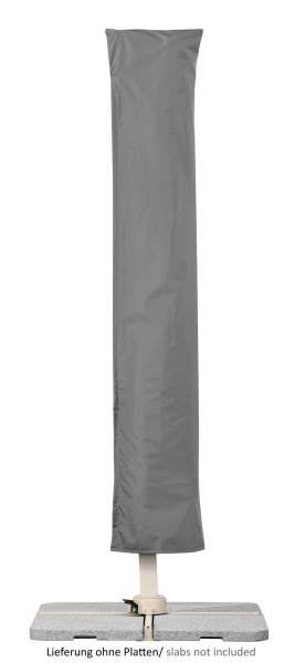 Schneider SET Ampelschirm Rhodos Twist Comfy 300x300cm Greige + Ständer + Hülle