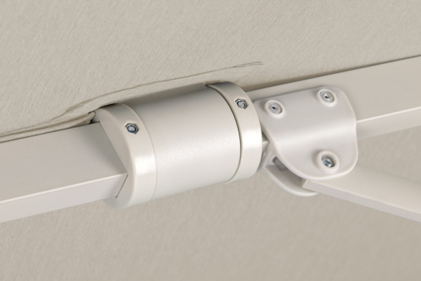 Schneider SET Ampelschirm Rhodos Twist Comfy 300x300cm Natur + Ständer + Hülle