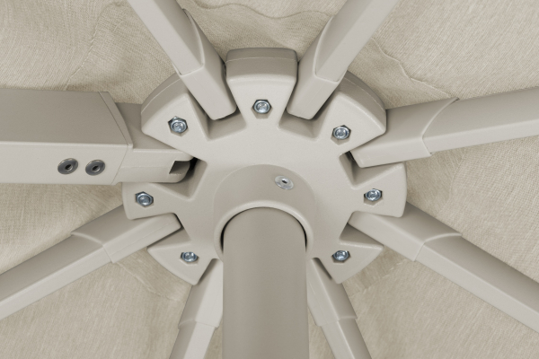 Schneider SET Ampelschirm Rhodos Twist Comfy 300x300cm Natur + Ständer + Hülle