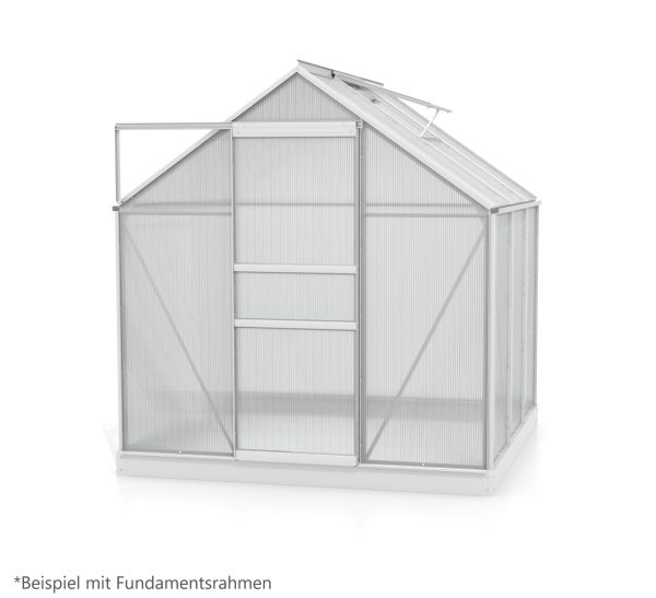 Vitavia Gewächshaus Venus 3800 BxTxH 195x195x197cm 3,8m² 4mm HKP Alu eloxiert
