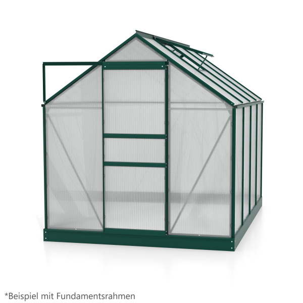 Vitavia Gewächshaus Venus 5000 BxTxH 195x257x197cm 5m² 4mm HKP Alu smaragd