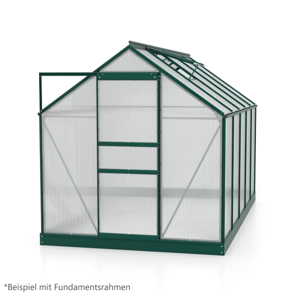 Vitavia Gewächshaus Venus 6200 BxTxH 195x321x197cm 6,2m² 4mm HKP Alu smaragd