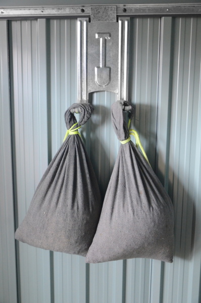 Pergart 2er Set Schaufelhaken Werkzeughaken L13 X W6 X H25 cm für Gerätehäuser