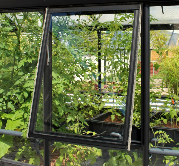 Vitavia Seitenfenster H mit ESG, Alu schwarz, inkl. Ausgleichsscheibe
