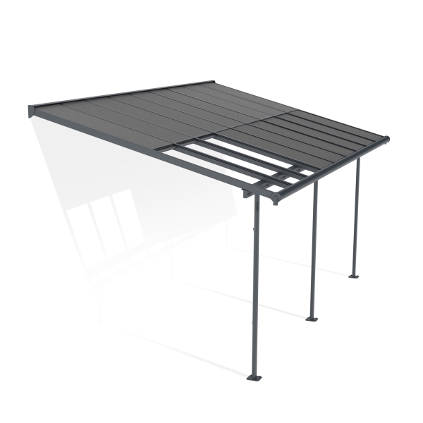 Palram-Canopia Terrassenüberdachung Sierra Cabrio 3x5.6 (295x555cm) Alu Grau