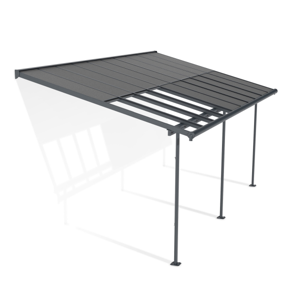 Palram-Canopia Terrassenüberdachung Sierra Cabrio 3x6.2 (295x619cm) Alu Grau