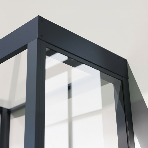 Palram-Canopia Tür Vordach Sophia 1600 (95x160cm) + 1 Seitenwand, Paneel Opal/Klar