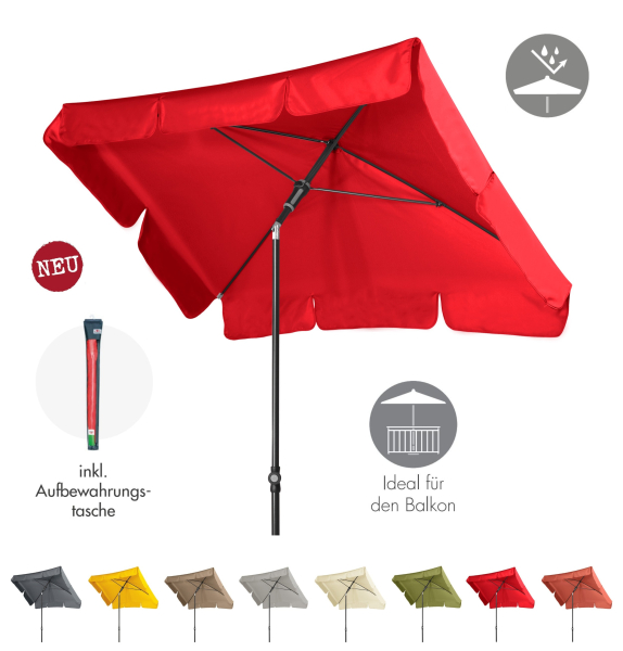 Doppler Balkonschirm SUNLINE NEO WATERPROOF 185x120 mit Tragetasche