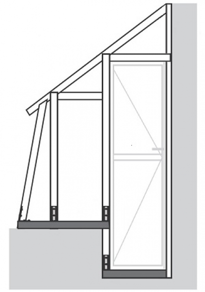 Vario, Türverlängerung um ca. 20cm pulverbeschichtet