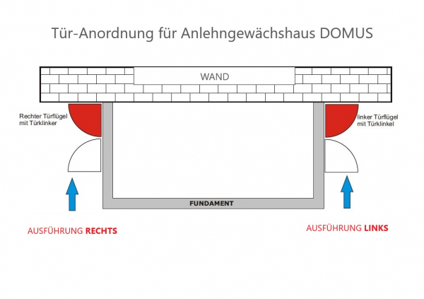 Vario Stahl Anlehngewächshaus Domus 4,5 Nörpelglas BxL 212x452cm 9,5m² verzinkt