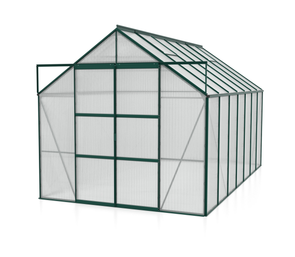 Vitavia Hohes Gewächshaus Uranus 11500 4mm HKP BxTxH 257x445x248cm Alu smaragd