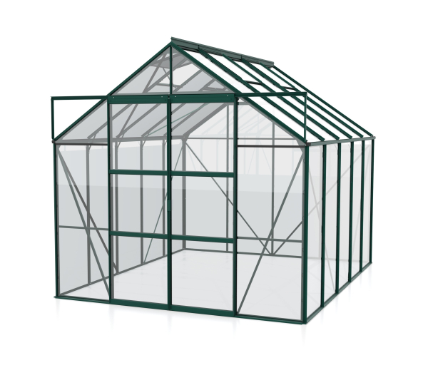 Vitavia Hohes Gewächshaus Uranus 8300 BxTxH 257x321x248cm ESG Glas Alu smaragd