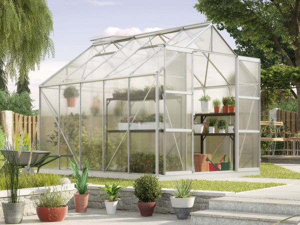 Vitavia Gewächshaus Uranus 8300 BxTxH 257x321x248cm 4mm HKP 8,3m² Alu eloxiert