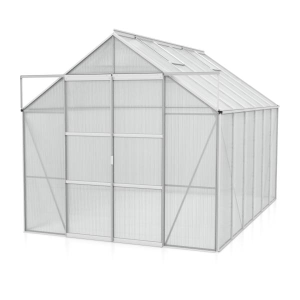 Vitavia Gewächshaus Uranus 9900 BxTxH 257x383x248cm 6mm HKP 9,9m² Alu eloxiert