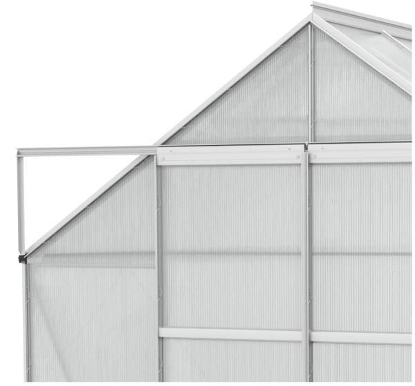 Vitavia Gewächshaus Uranus 8300 BxTxH 257x321x248cm 4mm HKP 8,3m² Alu eloxiert