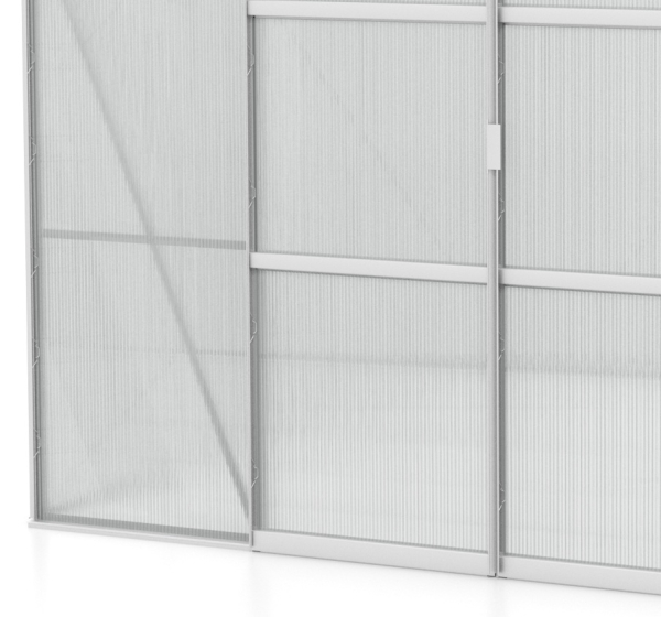 Vitavia Gewächshaus Uranus 8300 BxTxH 257x321x248cm 4mm HKP 8,3m² Alu eloxiert