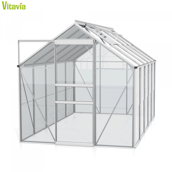 Vitavia Gewächshaus Venus 6200 BxTxH 195x321x197cm 6,2m² ESG Glas Alu eloxiert