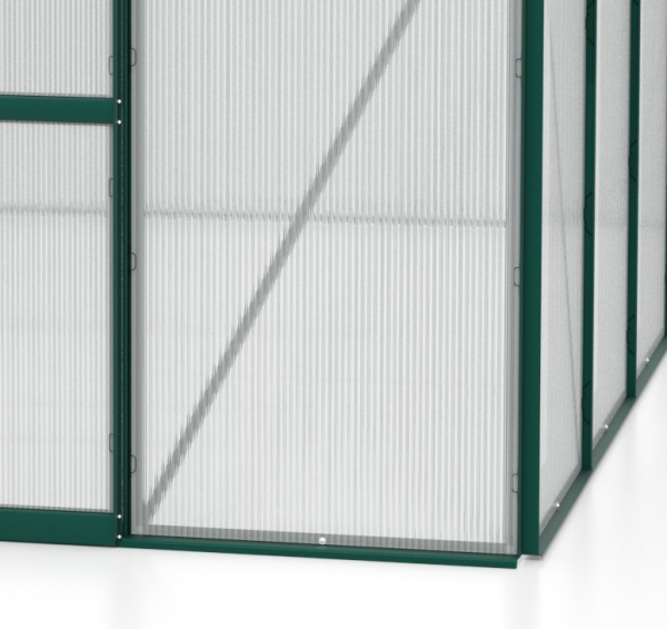 Vitavia Gewächshaus Venus 5000 BxTxH 195x257x197cm 5m² 4mm HKP Alu smaragd