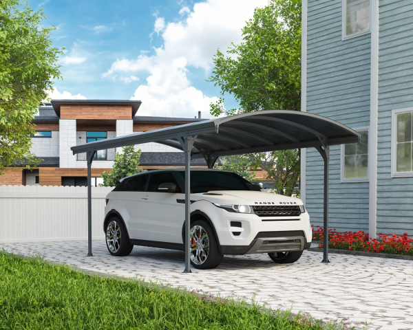 Palram-Canopia Carport VITORIA 5000 (291x501cm) Alu grau Polycarbonat grau