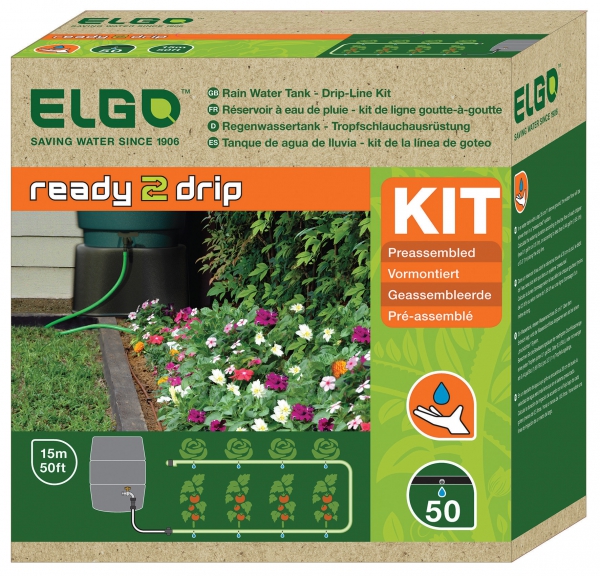 ELGO Regentonnentropfrohr für Gemüsebeet (RWK50)