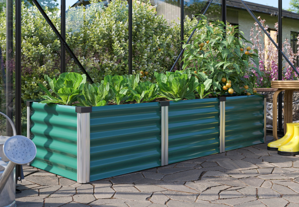 Vitavia Hochbeet Linus IN&OUT 401 S BxLxH 65x185x40cm Zincalume® seegras/alu