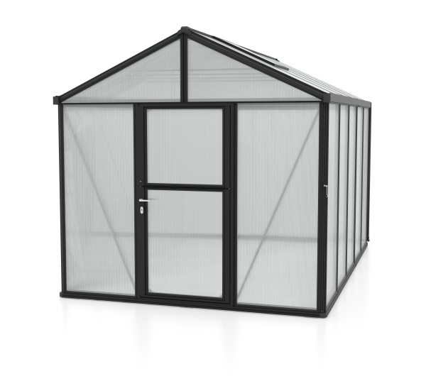Vitavia Premium Gewächshaus Zeus 10000 BxT 258x391cm 16mm HKP 10m² Alu schwarz