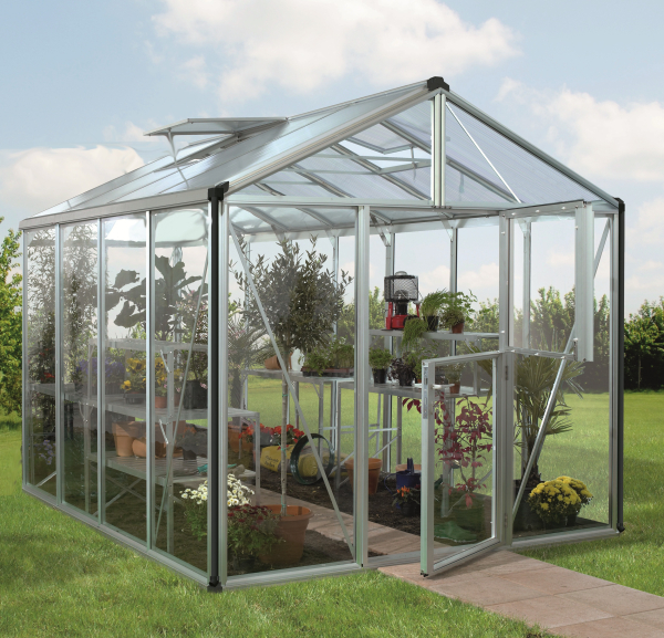 Vitavia Premium Gewächshaus Zeus 8100 BxT 258x316cm Glas ESG/HKP Alu eloxiert