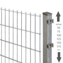 Elmar Jung Doppelstabmattenzaun Standard verzinkt Pfosten 40/40