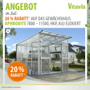 Vitavia Gewächshaus Aphrodite 11500 10mm HKP 11,5m² 295x393cm Alu eloxiert