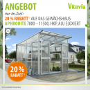 Vitavia Gewächshaus Aphrodite 11500 10mm HKP 11,5m² 295x393cm Alu eloxiert