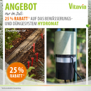 Vitavia Hydromat Bewässerungsanlage 10m Schlauch + 50 Tropfstäbe