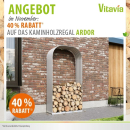 Vitavia Kaminholzregal Ardor 401 BxTxH 99x40x200cm HOCH, Blank