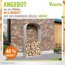 Vitavia Kaminholzregal Ardor 401 BxTxH 99x40x200cm HOCH, Blank