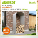 Vitavia Kaminholzregal Ardor 858 BxTxH 99x86x223cm HOCH, Blank
