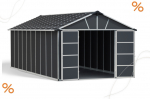 Palram-Canopia Gerätehaus YUKON 11x21.3 BxTxH 332x643x252cm + Boden WPC